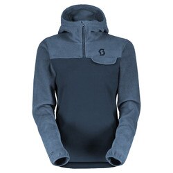 Scott Defined Original Fleece Pullover Women's in Metal Blue and Dark Blue